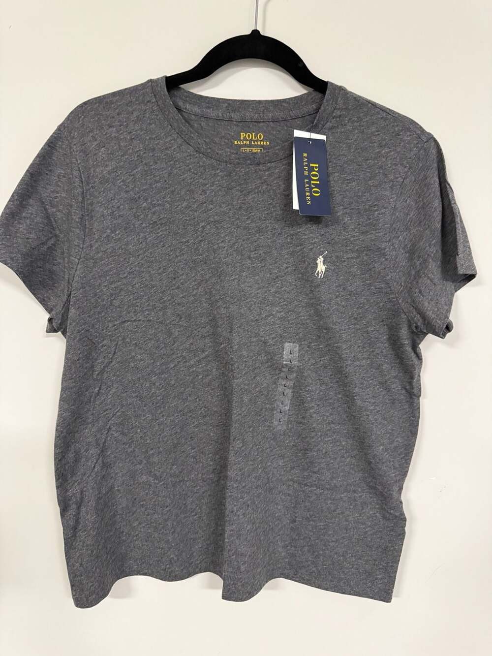 Polo Ralph Lauren Women's Crew Neck Jersey T-Shirt in Grey Heather